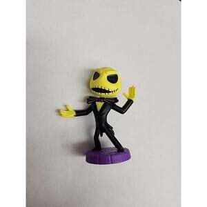 Disney Nightmare Before Christmas Neon Figure JACK SKELLINGTON PVC 2.5” Topper